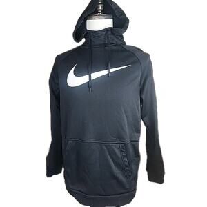 NIKE MEN THERMA FIT PULLOVER SWOOSH TRAINING HOODIE BLACK SIZE Medium